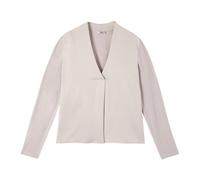 Oltre - T-shirt a maniche lunghe bimateriale - - Blouses & Shirts - Donna - Beige - S