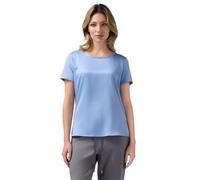 Oltre: T-Shirt bimaterica Azzurro. L Stagione Primavera Estate 2025.