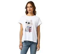 Oltre: T-Shirt con Stampa e Paillettes Bianco. L Stagione Autunno Inverno 2024