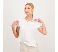 Oltre T-shirt maniche corte in jersey di cotone con dettagli gioiello