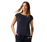 Oltre: Top in Tulle Borchiette Blu. L Stagione Autunno Inverno 2025