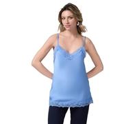 Oltre: Top Lingerie in Raso e Pizzo Azzurro. L Stagione Primavera Estate 2025.