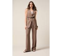 Oltre Vest In Viscose Blend Fabric Brown Taglia: 48 | Blazers Outlet | Donna | Marrone