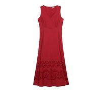 Oltre - Vestito linea ad A con ricamo sangallo - - Dresses - Donna - Rosso - S