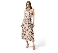 Oltre: Vestito Lungo Fantasia marmorizzata Beige. XL Stagione Primavera Estate 2024.