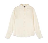 Oltre - Viscose Satin Shirt - -Blouses & Shirts -Donna -Bianco -4XL