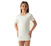 OLTREMARE 4 Maglie Interne Bambina Collo a Giro Manica Corta in Caldo Cotone Morbido e Traspirante. Taglia 5 Anni