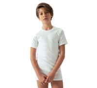 OLTREMARE 4 Maglie Interne Bambino Collo a Giro Manica Corta in Caldo Cotone Morbido e Traspirante. Taglia 5 Anni