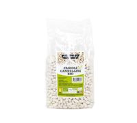 Oltresole, Fagioli Cannellini Biologici 1 Kg, Legumi Secchi Bio da Coltivazione Controllata, Ricchi di Fibre, Vitamine e Sali Minerali, Ideali per Zuppe e Insalate, Confezione Ideale per Famiglie