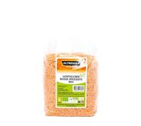 Oltresole, Lenticchie Rosse Spezzate Biologiche 1 Kg, Legumi Secchi Bio Decorticati e Spezzati, Non Richiedono Ammollo, Fonte di Proteine e Fibre, Confezione Ideale per Famiglie