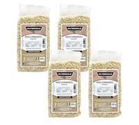 Oltresole - Riso Carnaroli Integrale Artigianale Italiano - riso non raffinato con alta quantità di fibre, adatto per risotti e insalate di riso, confezione da 4 Pacchi da 500 g sottovuoto