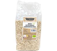 Oltresole, Riso Carnaroli Integrale Biologico 1 Kg, Riso Italiano Integrale a Grano Lungo, Ricco di Fibre, Chicchi Compatti e Strutturati, Ideale per Insalate, Bowl e Piatti Unici