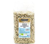 Oltresole, Semi di Canapa Decorticati Biologici 1 kg, Semi Oleosi Europei Crudi, Superfood, Ricchi di Proteine Fibre e Omega-3, Ideali per Insalate e Zuppe, Confezione Ideale per Famiglie