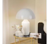 Oluce Atollo lampada da tavolo con dimmer Ø50cm bianco Oluce