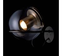 Oluce The Globe applique in vetro, oro/bronzo Oluce