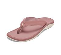 OLUKAI Ohana - Sandali da spiaggia da donna, resistenti all'acqua, supporto per arco plantare e vestibilità comoda, leggeri e durevoli, presa e trazione migliorate, Rosa Corallo/Rosa Corallo, 36 EU