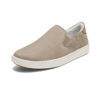 OLUKAI Pehuea Cozy - Scarpe da donna in pelle, facili da indossare e togliere, materiali morbidi e di alta qualità, comfort e supporto per tutto il giorno, Grigio tortora/grigio tortora, 40 EU