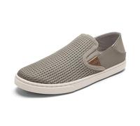OLUKAI Pehuea - Scarpe da ginnastica da donna, casual, per tutti i giorni, con design facile da indossare e togliere, rete traspirante e tacco a goccia, comfort e supporto per tutto il giorno, Grigio