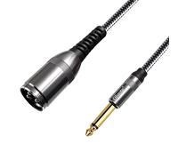 Oluote 6,35mm a XLR Cavo, XLR Maschio a Jack 6,35mm Mono Cavo per Microfono, AUX Jack 6.35 TS Audio a 3 Pin Connettore Adattatore (10M)