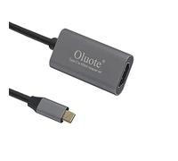 Oluote Adattatore da USB C a HDMI, Adattatore da Tipo C a HDMI 4K, 4K@30Hz per MacBook Air, per Samsung S23, per Dell, per iMac, per Surface Book, ecc