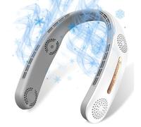 OLV Ventilatore da collo 4 Turbo 6000 mAh Ventilatore da collo portatile a 360 ° di raffreddamento del flusso d'aria senza pale, ricaricabile tramite USB, con 3 velocità di regolazione, ventilatore