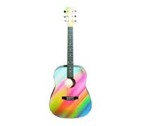 OLVEIRA AG330 CHITARRA ACUSTICA PROFESSIONALE 4/4 41" TOP FONDO E FASCE IN TIGLIO/MANICO TASTIERA E PONTE IN PALISSANDRO/MECCANICHE CROMATE/COLORE RAINBOW
