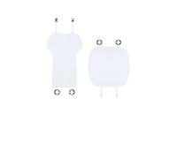 OLVESXC Coprisedile Auto Per Tesla Per Modello 3Y Per Juniper 2021-2026 Coprisedile Ghiaccio Brandelli Cuscino Traspirante Resistente Al Sudore Quattro Stagioni(2-White 2PCS)