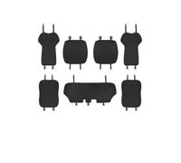 OLVESXC Coprisedile Auto Per Tesla Per Modello 3Y Per Juniper 2021-2026 Coprisedile Ghiaccio Brandelli Cuscino Traspirante Resistente Al Sudore Quattro Stagioni(2-Black 7PCS)
