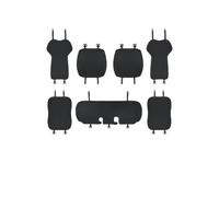 OLVESXC Coprisedile Auto Per Tesla Per Modello 3Y Per Juniper 2021-2026 Coprisedile Ghiaccio Brandelli Cuscino Traspirante Resistente Al Sudore Quattro Stagioni(Y Black 7PCS)