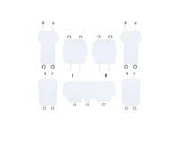 OLVESXC Coprisedile Auto Per Tesla Per Modello 3Y Per Juniper 2021-2026 Coprisedile Ghiaccio Brandelli Cuscino Traspirante Resistente Al Sudore Quattro Stagioni(3 White 7PCS)