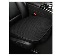 OLVESXC Coprisedile Auto Set Universale Semi-chiuso In Tre Pezzi Cuscino Per Sedile Stagionale Antiscivolo Senza Lacci Specializzato In Cotone E Lino Schienale(Nero)