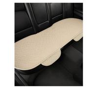 OLVESXC Coprisedile Auto Set Universale Semi-chiuso In Tre Pezzi Cuscino Per Sedile Stagionale Antiscivolo Senza Lacci Specializzato In Cotone E Lino Schienale(3-beige)