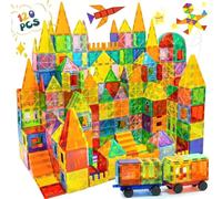 Olvy Blocco Magnetico Gioco Costruzioni Magnetiche 74 Pz Set Creativo 3D Ki | Edificio 3D senza frustrazione | Finestra a scatto | Tessera magnetica | Blocchi magnetici gioco costruzioni magneti bambini