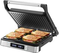 Olvy Tostapane Sandwich Maker Piastra Grill | 1 Set | Argento XL | Per 4 Toast & Panini | Antiaderente Facile da Pulire | Tostapane Sandwich Maker Elettrico