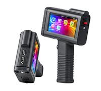 OLYBSJET Stampante a getto d'inchiostro portatile intelligente HD palmare con macchina di codifica a getto d'inchiostro a schermo LED da 4,3 pollici per etichetta (supporto 23 lingue tra cui inglese,