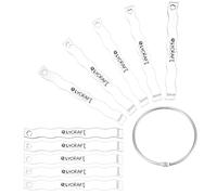 OLYCRAFT 10 pz 5 Dimensioni Guide di profondità per Argilla Polimerica Acrilica da 1/2/3/4/5mm per Mattarello Regolabile con Pellicola Protettiva per Orecchini in Polimero Fai da Te