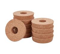 OLYCRAFT 10 pz Coperchi In Sughero per Fioriera In Vetro Da 83~89.5mm Coperchio per Vaso Idroponico Tappi di Ricambio per Piante con Foro Centrale per Vasi Da Coltivazione Idroponica