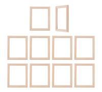 OLYCRAFT 10 pz Cornice per Foto in Miniatura in Legno Rettangolare in Scala 1/12 Cornice per Foto in Legno in Miniatura Minihouse Mobili per Minihouse Accessori per Minihouse per Decorazioni