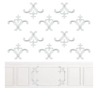 OLYCRAFT 10pz Modanatura Angolare per Pareti Modanature per Soffitti Modanature per Soffitti In Stile Francese Medaglioni Angolari In PU per Caminetti Quadri Decorazioni Scale Fai Da Te