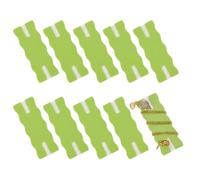 OLYCRAFT 10pz Organizer per Gioielli Portatile Anti-Groviglio Verde Organizer per Collane Anti-Groviglio Porta-Carte Espositivo Universale per Riporre Gioielli e Collane A Catena-6.5x2.4x0.3cm