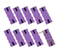 OLYCRAFT 10pz Organizer Portatile per Gioielli Anti-Groviglio Viola Organizer per Collane Anti-Groviglio Porta-Carte per Esposizione di Collane per Riporre Gioielli per Collane A Catena-6.5x2.4x0.3cm