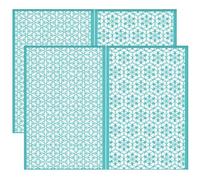 OLYCRAFT 2 pz 28x22cm Fiore Della Vita Autoadesivo Serigrafia Stencil Astratto Fiore Maglia Stencil Tema Fiore Riutilizzabile Maglia Stencil Trasferimento per Fai Da Te T-Shirt Tessuto Pittura