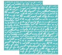 OLYCRAFT 2 stencil autoadesivi in seta per stampa serigrafica in inglese, 22 x 28 cm, stencil in rete riutilizzabili per trasferimento su magliette e tessuti