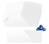OLYCRAFT 20 lenti di ricambio per cappuccio di sabbiatura, 414 x 145 mm | Materiale PVC trasparente, Schermo per cabina sabbiatura, Pellicola antigraffio, 0,5 mm di spessore, Copertura robusta per