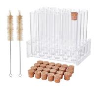 OLYCRAFT 27 set di Portaprovette In Acrilico Da 7.7x12.5x0.7cm Kit di Portaprovette In Plastica con 48 fori Portaprovette Trasparenti per Centrifuga per Esperimenti Scientifici di Laboratorio Chimico