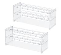 OLYCRAFT 2pz confezione di Portaprovette In Acrilico per Provette 20/25 ml Portaprovette Da Laboratorio Trasparente 12 fori Portaprovette In Acrilico per Esperimenti Scientifici Organizer-2.2cm