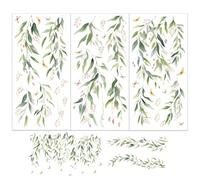 OLYCRAFT 3 pz/Set Primavera Wicker Trasferimenti per Mobili e Artigianato 15x30cm Salice Vine Mobili Adesivi per Piante Farfalle Adesivi Trasferibili per Mobili In Legno Decorazione per La Casa
