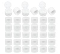 OLYCRAFT 36 pz 24/400 tappi A Vite Flip Top Bianco Tappo Erogatore Flip Top Bianco Tappi di Ricambio per Bottiglie Tappi di Plastica Riutilizzabili per Bottiglie di Shampoo Diametro Interno 24mm
