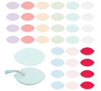 OLYCRAFT 36 spugne da pratica in 9 colori per principianti spugne per ciglia per pratica a forma di occhio spugna mappa ciglia spugna estensioni ciglia forniture per donne principianti trucco ciglia