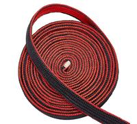 OLYCRAFT 3m Corda per Avvolgimento Ito Sageo Corde di Seta Nere e Rosse Larghezza 1.4cm Corda per Impugnatura Della Spada per Spada Da Samurai Giapponese Fai Da Te Fodero Impugnatura Tsuka Decorativa